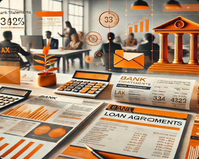 Bank Finanzdokumente in Enspel